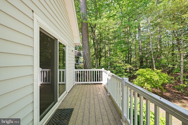 view of wooden terrace