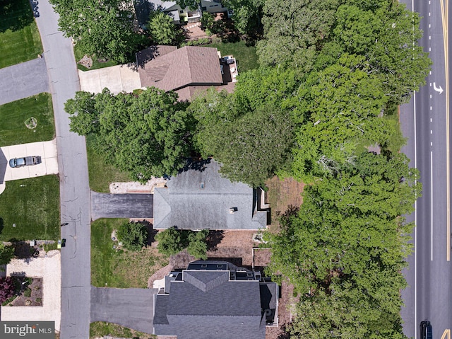 aerial view of property's location