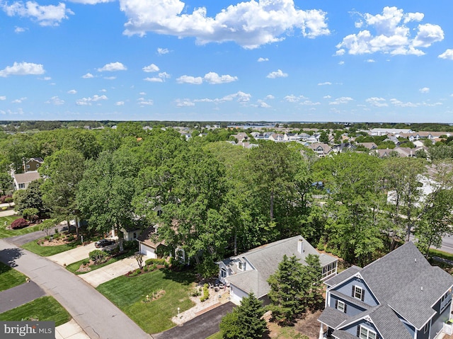 aerial perspective of suburban area