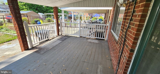 2247 Searles Rd, Baltimore, MD 21222 - wooden deck featuring a porch