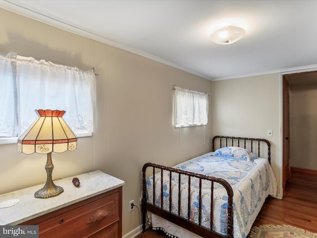 629 W Piedmont St, Keyser, WV 26726 - bedroom featuring ornamental molding and wood finished floors