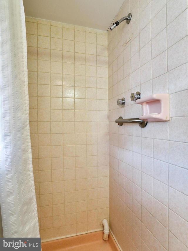 629 W Piedmont St, Keyser, WV 26726 - bathroom featuring tiled shower