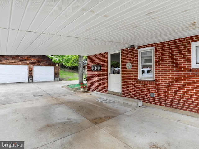 629 W Piedmont St, Keyser, WV 26726 - view of patio with a garage