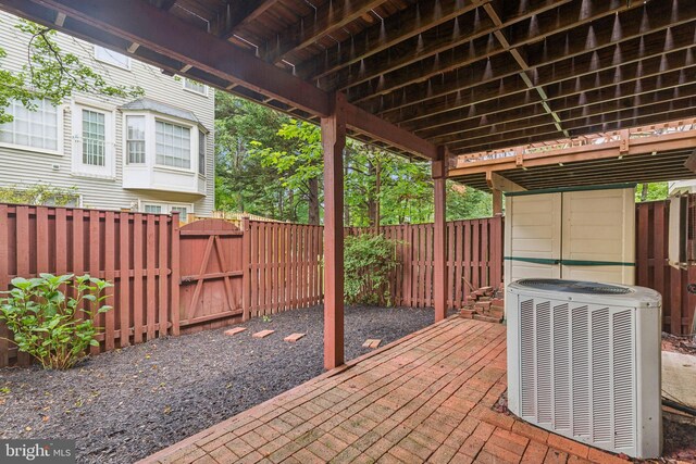7702 Ousley Pl, Alexandria, VA 22315 - fenced backyard with a gate
