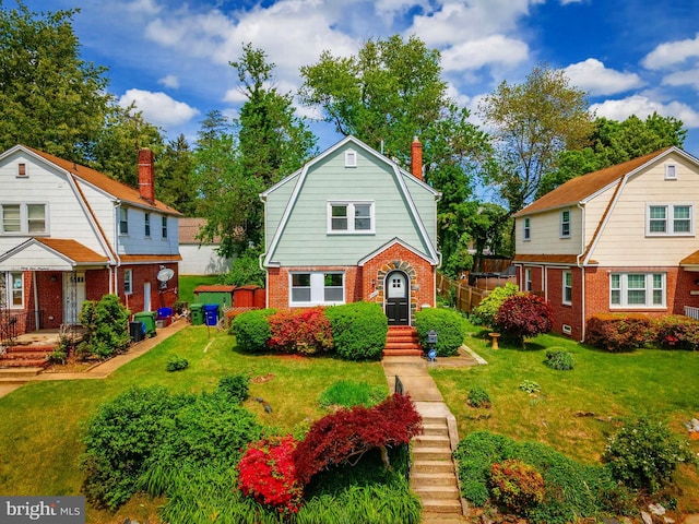 3902 Biddison Ln, Baltimore, MD 21206 - dutch colonial featuring a gambrel roof and brick siding
