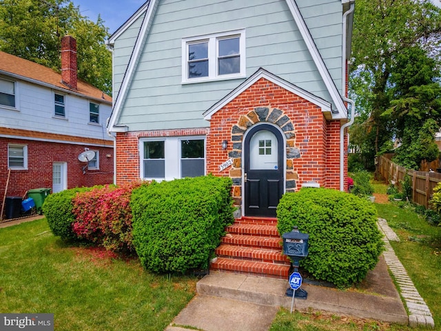 3902 Biddison Ln, Baltimore, MD 21206 - view of front of home with entry steps and brick siding