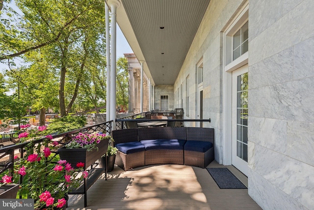 view of balcony