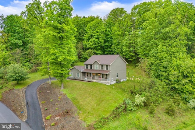 aerial view of property and surrounding area