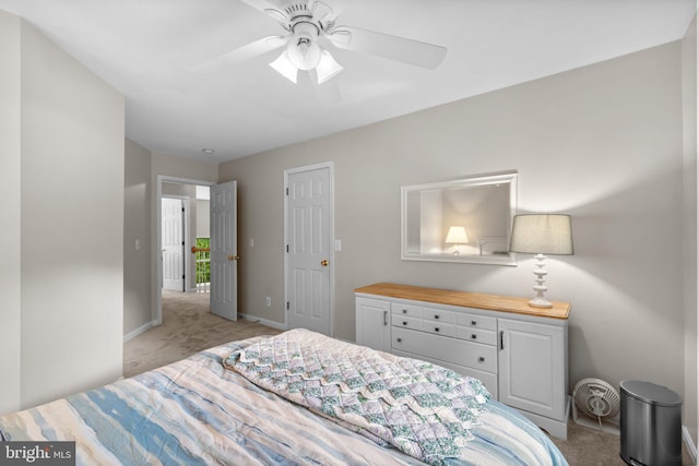 15066 Frederick Rd, Cooksville, MD 21723 - bedroom featuring light carpet, baseboards, and ceiling fan