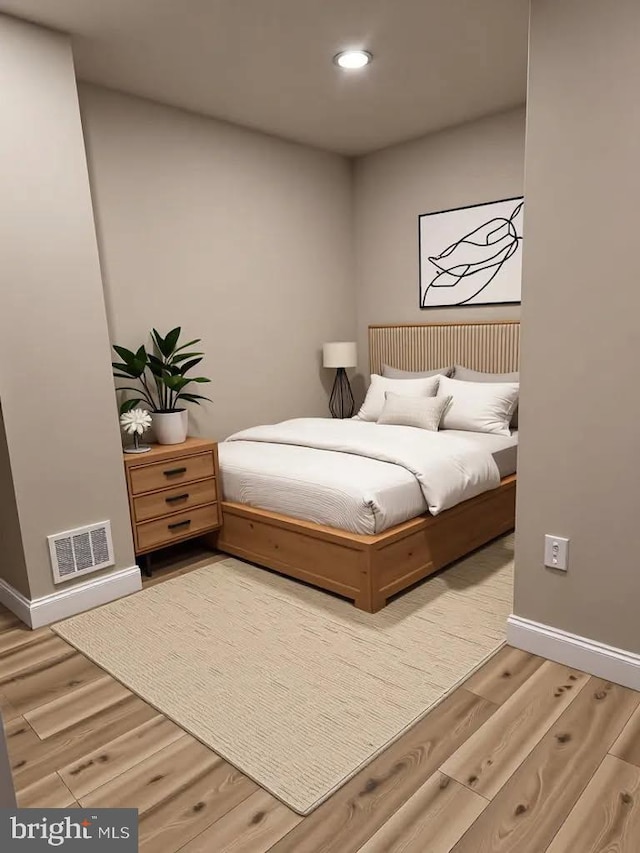 2563 Emerald St, Philadelphia, PA 19125 - bedroom featuring wood finished floors, baseboards, and recessed lighting