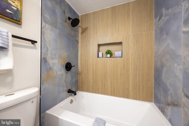 127 Toledo Ln, Willingboro, NJ 08046 - full bathroom with toilet and washtub / shower combination