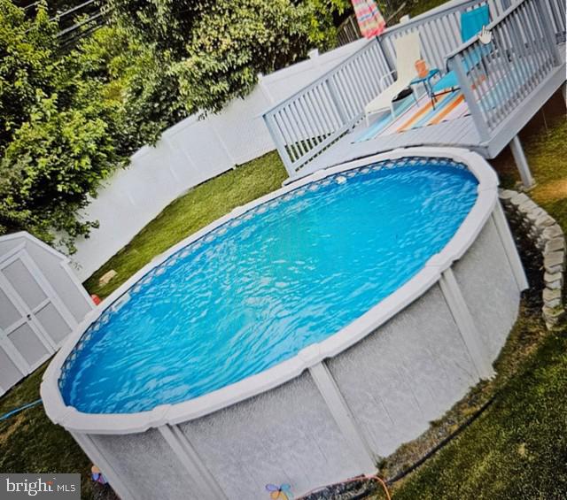 1203 Clover Valley Way, Edgewood, MD 21040 - outdoor pool with a deck