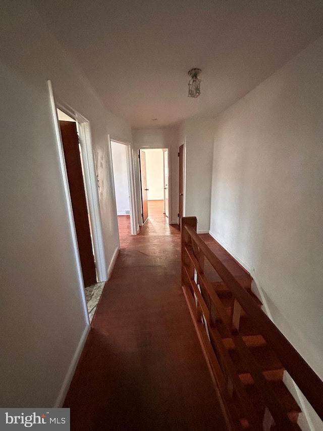 hallway with baseboards
