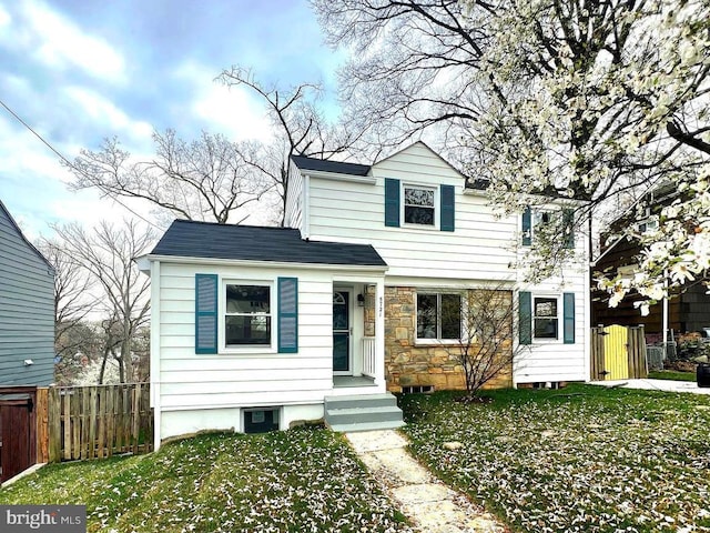 5721 Euclid St, Landover, MD 20785 - view of front of house featuring a gate and stone siding