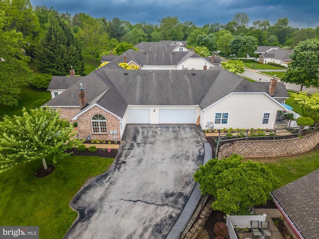 view from above of property