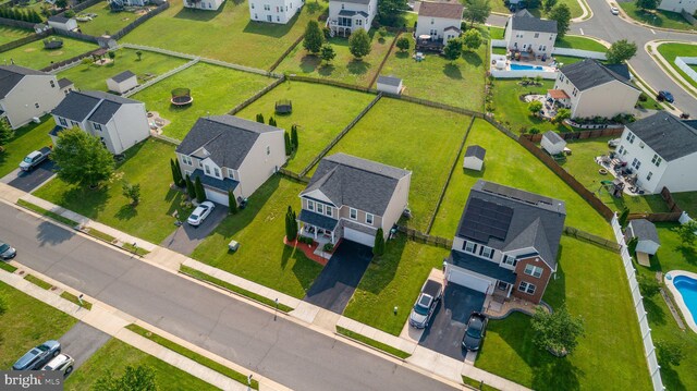 27 Hopkins Branch Way, Fredericksburg, VA 22406 - aerial perspective of suburban area with a pool area