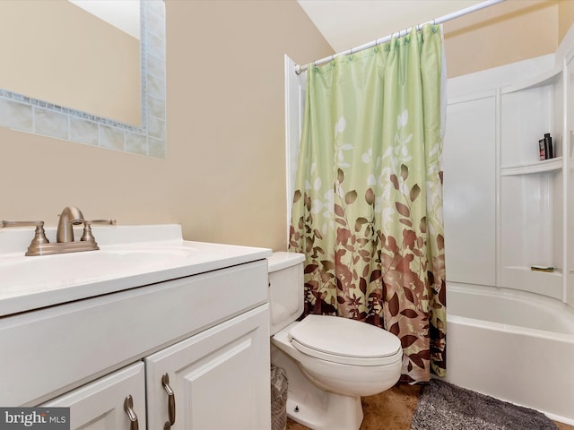 24129 Pecan Grove Ln, Gaithersburg, MD 20882 - bathroom featuring vanity, toilet, and shower / bath combination with curtain