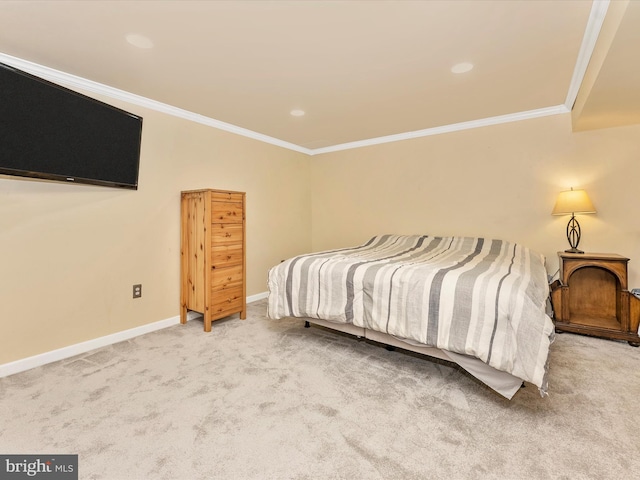 24129 Pecan Grove Ln, Gaithersburg, MD 20882 - bedroom with crown molding, baseboards, and carpet