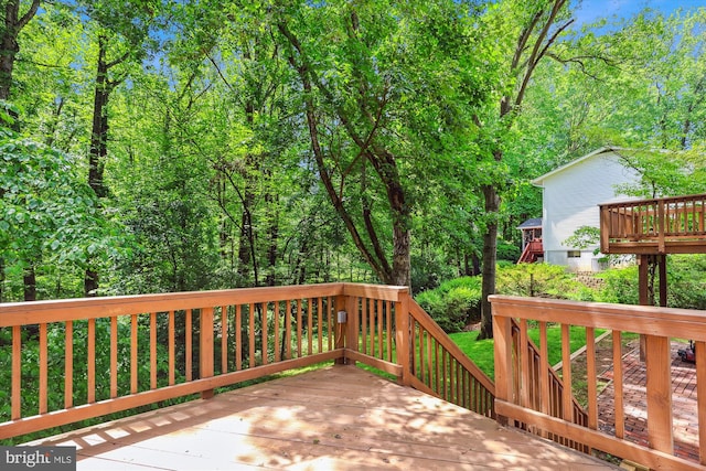 view of deck