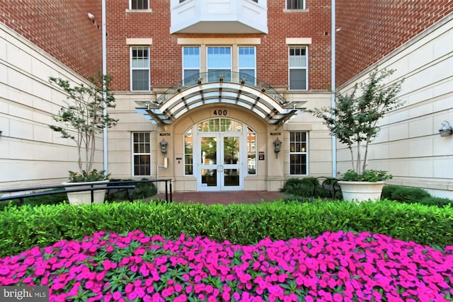 400 Cameron Station Blvd Unit 417, Alexandria, VA 22304 - entrance to property with french doors and brick siding