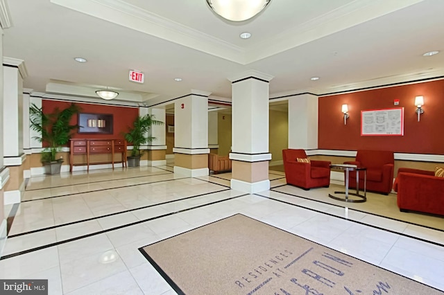 400 Cameron Station Blvd Unit 417, Alexandria, VA 22304 - common area featuring recessed lighting and ornamental molding
