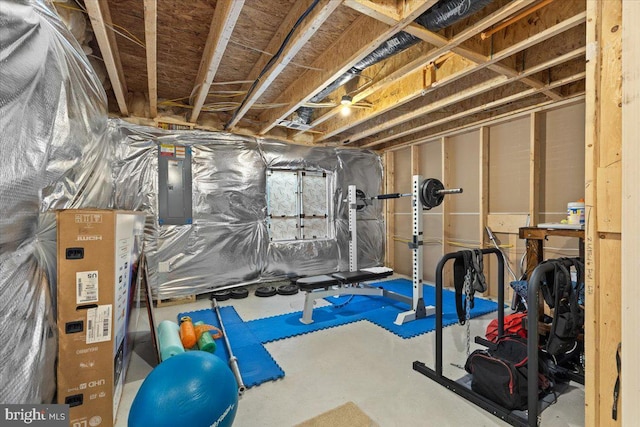 2121 River Heritage Blvd, Dumfries, VA 22026 - workout area with electric panel