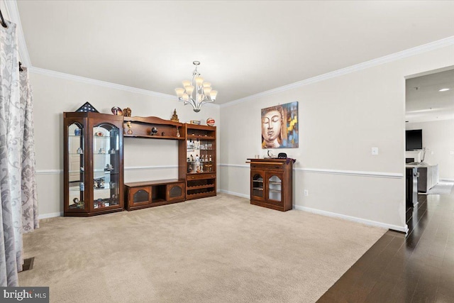 2121 River Heritage Blvd, Dumfries, VA 22026 - dining space featuring a chandelier, ornamental molding, and baseboards