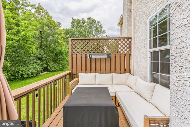 517 Bullock Unit 13, Conshohocken, PA 19428 - deck with an outdoor hangout area