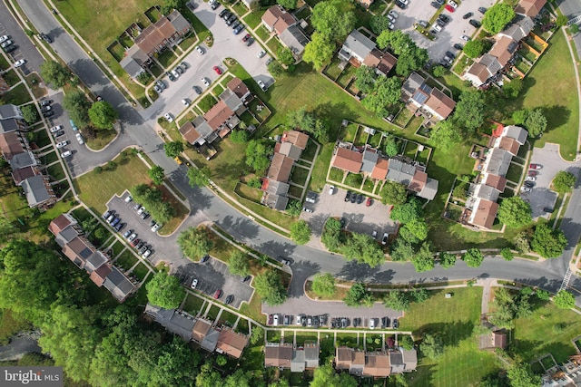aerial view of property's location featuring nearby suburban area