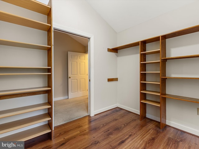1412 Magruder Ct, Winchester, VA 22601 - walk in closet featuring lofted ceiling and wood finished floors