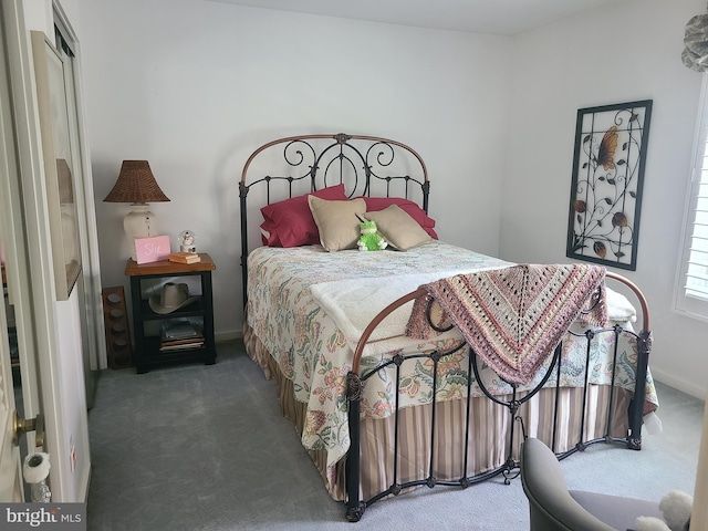 bedroom featuring carpet flooring