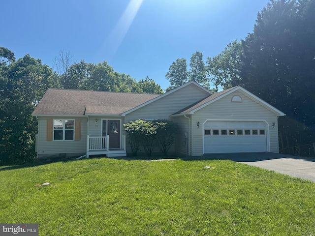 116 Ware Pl, Winchester, VA 22602 - single story home featuring an attached garage, driveway, and a front lawn