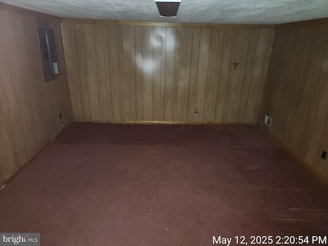 9422 Windpine Rd Unit 9422, Baltimore, MD 21220 - empty room with carpet, wooden walls, and electric panel