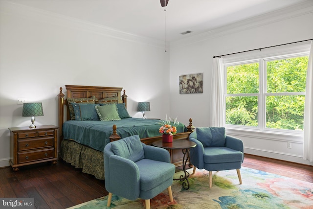 94 Tomahawk Way, Linden, VA 22642 - bedroom featuring wood-type flooring, ornamental molding, and baseboards