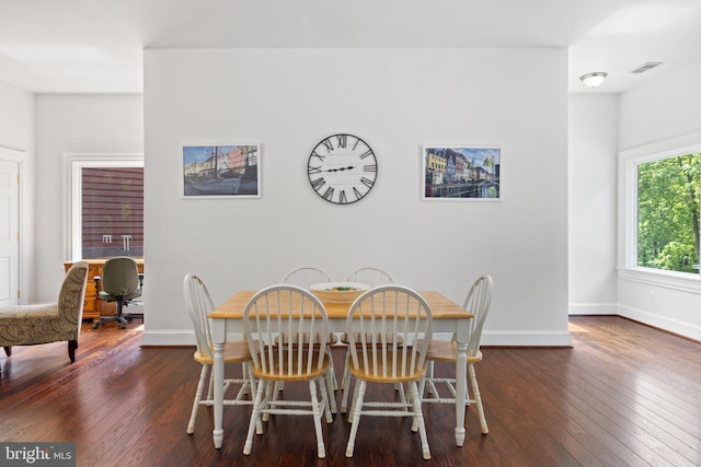 94 Tomahawk Way, Linden, VA 22642 - dining room featuring dark wood-type flooring and baseboards