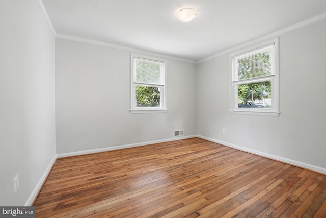 6924 Jefferson Ave, Falls Church, VA 22042 - empty room with crown molding, hardwood / wood-style flooring, and baseboards
