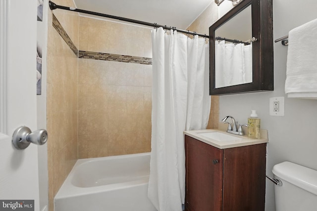 6924 Jefferson Ave, Falls Church, VA 22042 - full bathroom with toilet, shower / bath combo, and vanity