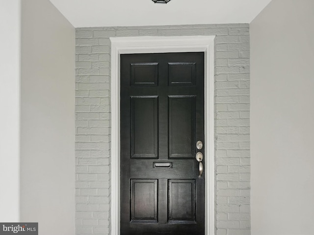 6924 Jefferson Ave, Falls Church, VA 22042 - doorway to property featuring brick siding