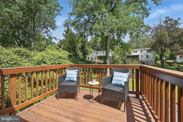 6924 Jefferson Ave, Falls Church, VA 22042 - deck with view of scattered trees