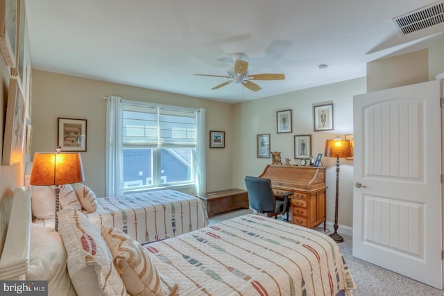 20785 Rodney Dr, Rehoboth Beach, DE 19971 - bedroom with carpet floors and a ceiling fan