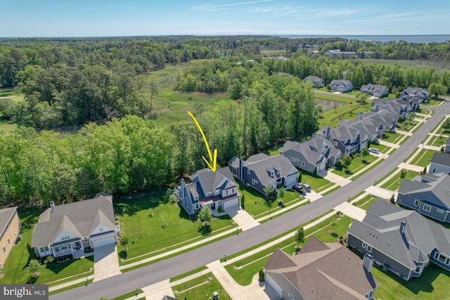 20785 Rodney Dr, Rehoboth Beach, DE 19971 - aerial view of residential area with a forest