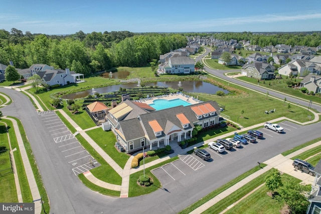 20785 Rodney Dr, Rehoboth Beach, DE 19971 - aerial view of a pool area and a nearby body of water