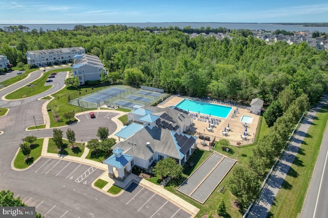20785 Rodney Dr, Rehoboth Beach, DE 19971 - aerial view of a pool area