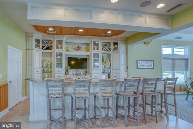 20785 Rodney Dr, Rehoboth Beach, DE 19971 - indoor wet bar featuring recessed lighting and light tile patterned flooring