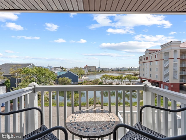 117 76th St Unit 302, Ocean City, MD 21842 - balcony featuring a water view