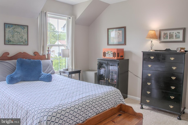 225 Canonero Dr, Bear, DE 19701 - carpeted bedroom with multiple windows, vaulted ceiling, and baseboards