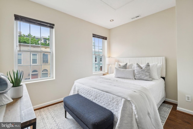 223 Parker St NE, Washington, DC 20002 - bedroom featuring wood finished floors, baseboards, and recessed lighting