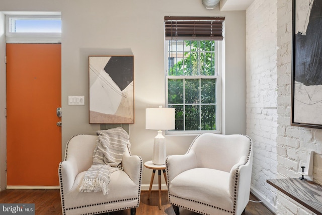 223 Parker St NE, Washington, DC 20002 - sitting room featuring wood finished floors and baseboards