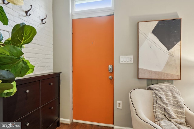 223 Parker St NE, Washington, DC 20002 - entryway with dark wood finished floors and baseboards