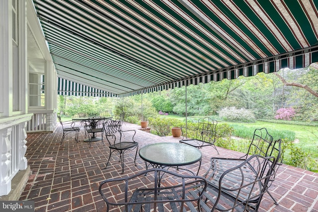 view of patio / terrace with outdoor dining space